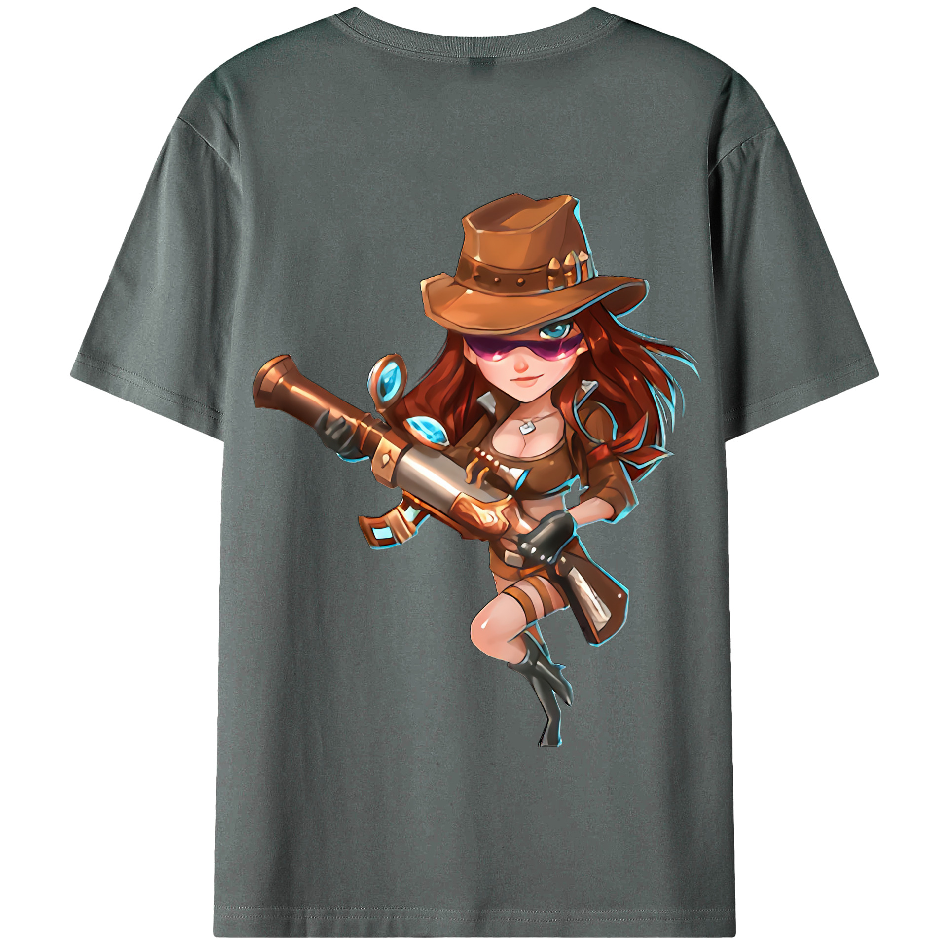 リーグ・オブ・レジェンド League of Legends LOL 綿100％半袖Tシャツ（背面プリント）